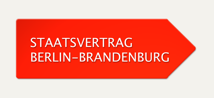roter Pfei: Staatsvertrag Berlin-Brandenburg